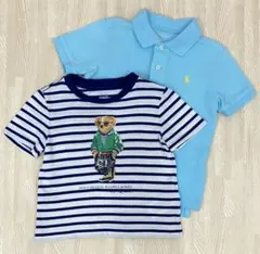 Ralph Lauren ポロベアTシャツ85 ポロシャツ24Ｍ　2点セット