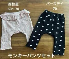 ベビー モンキーパンツ 2点セット 西松屋 バースデイ
