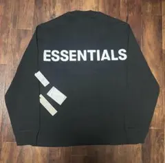 Fog Essentials 反射フォント 長袖 ブラック人気 tシャツ