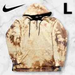 【一点物】Nike タイダイ フード　パーカー L リメイク　BORO 刺繍ロゴ