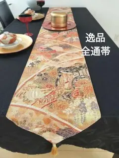 A977★逸品‼️ 全通帯‼️ひな祭り‼️袋帯正絹テーブルランナー2m16cm A977☆逸品‼️ 全通帯‼️ひな祭り‼️袋帯正絹テーブルランナー2m16cm
