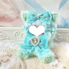 10〜14cm ハンドメイド おすわり着ぐるみ ねこ ぬい服 ぬいぐるみ