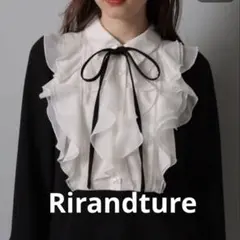 Rirandture フリルボウタイミニワンピース（リボンなし）のサムネイル