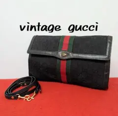 良品 極希少！Gucci シェリーライン ショルダーバッグ 2way ブラック