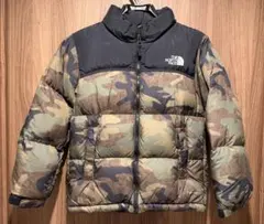 ノースフェイスTHE NORTH FACE ヌプシ迷彩ダウンジャケット 140