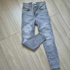 ZARA スキニーデニム グレー EUR34 Sサイズ