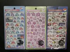 【正規品】ボンボンドロップシール　和柄　富士山、桜、寿司　3点セット