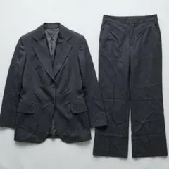 高級 ミキミアリー 冠婚葬祭 セットアップ スーツ 36 ストライプ SMサイズ