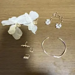 【まとめ買いセール中！】イヤリング イヤーカフ バングルセット