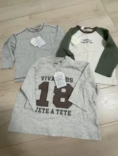 ベビー　キッズ　バースデイ　テータテート　長袖　ロンT 90