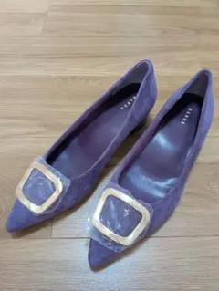 新品 RANDA　ランダ　ゴールドパーツ ポインテッドトゥパンプス　24.0