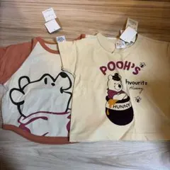 【新品】Winnie the Pooh ベビーTシャツ 2枚セット☆90のサムネイル