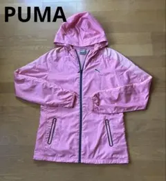 PUMA ウィンドブレーカー ピンク ドット柄 レディース Oサイズ