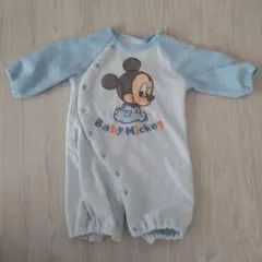 Baby Mickeyロンパース 50〜60cm 水色