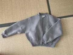coca コカ バウンススウェット コクーンジップブルゾン グレー M