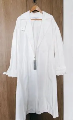 JEANASIS ステンカラーコート ヘリンボーンロングコート