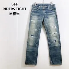 リー RIDERS TIGHT デニム ダメージ リペア加工 エドウィン M相当のサムネイル
