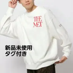 ◆新品【THE MET × ニコアンド】スウェット ホワイト 裏起毛 Mサイズ