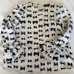 M'S GRACY お袖口おリボン♡リボン柄ブラウスのサムネイル