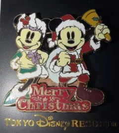 東京ディズニーリゾート クリスマス ピンバッジ ミッキー ミニー