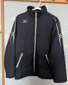 【美品】ミズノ　中綿入り　ジャケット　ブレスサーモ　ブラック　Mサイズ