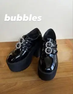 BUBBLES バブルス 厚底ローファー ビジュー バックル 厚底シューズのサムネイル