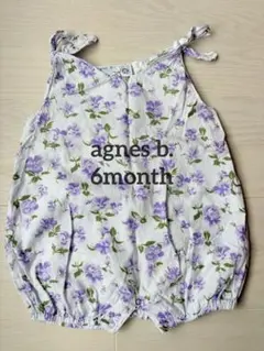 Agnès b. 花柄ロンパース 6month 70㎝