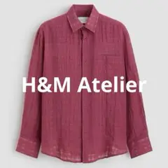 H&M Atelier リネンブランドシャツ　Lサイズ　絶版