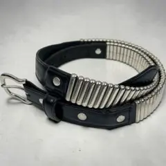 JOHN LAWRENCE SULLIVAN レザーピンバックルベルト　32 LEATHER PIN BUCKLE BELT WITH D-RING