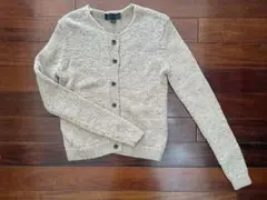新品美品ZARA ザラ　ベージュ ニットカーディガン 長袖　S