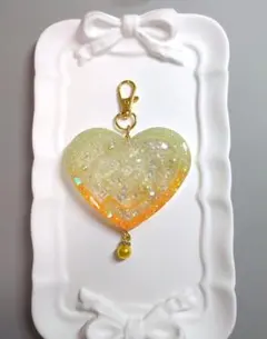 ハートのシャカシャカキーホルダー