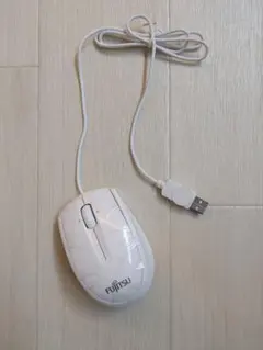 Fujitsu USB 有線マウス ホワイト