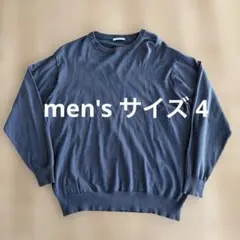 BAYFLOW ダークブルー クルーネックセーター