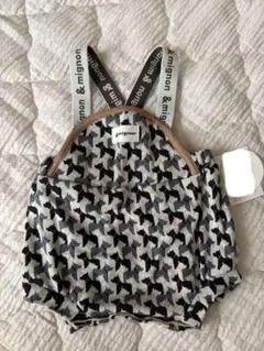 &mignon 犬柄 ロンパース サロペット 70cm バースデイ