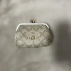 coach がま口財布　コーチ　ベージュ