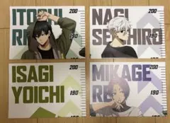 ブルーロックxノビエースコラボ身長計ポスター　4枚セット　限定品