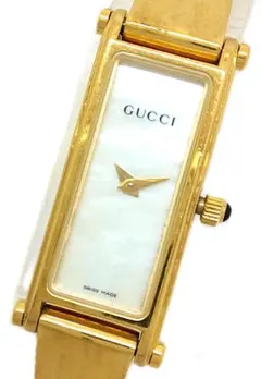 253 稼動 GUCCI時計 1900L 箱付き　ゴールド　レディース　バングル 253 稼動 GUCCI時計 1900L 箱付き ゴールド レディース バングル