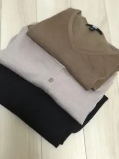 【1/25まで】UNIQLO3枚セット★Sサイズ/ニット2枚＋カーディガン1枚