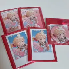 家長むぎ NIJISANJI WORLD TOUR 缶バッジ・チェキ風カード5点