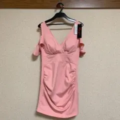 オープンショルダー Vカット ミニドレス ワンピ 未使用品 キャバ