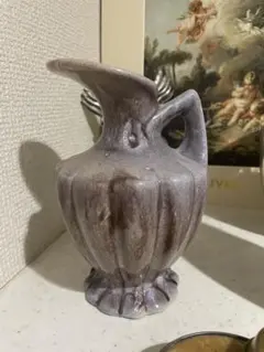 ヴィンテージ　陶器フラワーベース