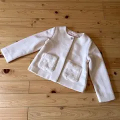 メゾピアノ ホワイト ジャケット 140cm