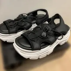 AZUL BY MOUSSY スポーツサンダル　厚底　ブラック