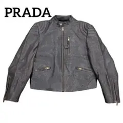 プラダ レザージャケット UPW423 21年 50 ジャケット