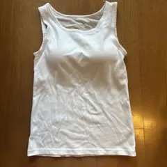 カップ付きブラトップ ホワイト タンクトップ型　水通しのみ、お買い得⭐︎のサムネイル