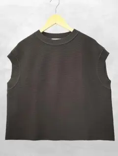 エポカ EPOCA クルーネック ノースリーブ ニット ベスト 40(L)