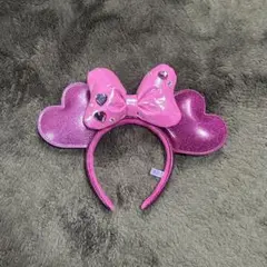 ミニーちゃん　パルパルーザ　カチューシャ　ピンク　リボン