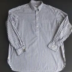 ユニクロ　エクストラファインコットンブロードプルオーバーストライプシャツ XL