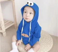 クッキーモンスター風ベビーコスチューム