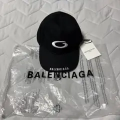 新品未使用　BALENCIAGA ブラックキャップ ロゴ入り